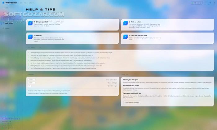 دانلود HSX WriteDesk 1.0.1 (تولید متن با هوش مصنوعی) با لینک مستقیم و کرک معتبر