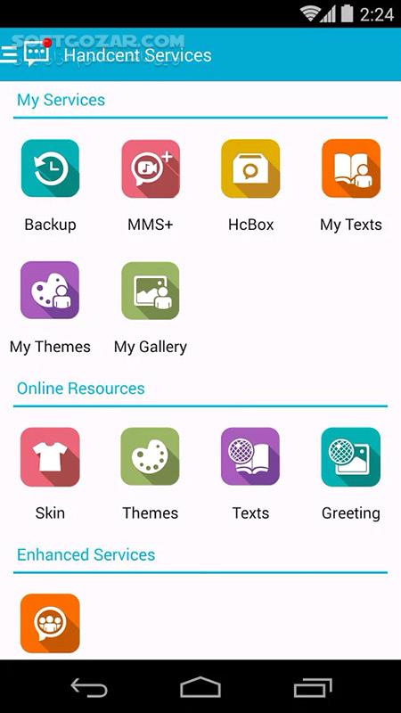 دانلود Handcent Next SMS 11.3.5 for Android +5.0 - دانلود نرم افزار مدیریت اس ام اس برای اندروید - سافت گذر