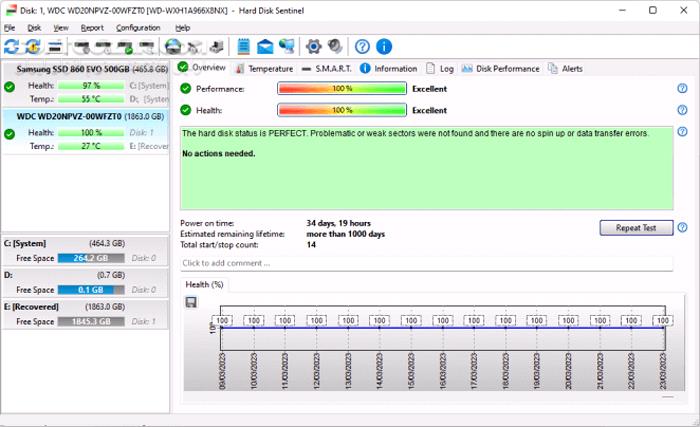 دانلود Hard Disk Sentinel Pro 6.10.8 - دانلود نظارت و تعمیر انواع هارد دیسک - سافت گذر