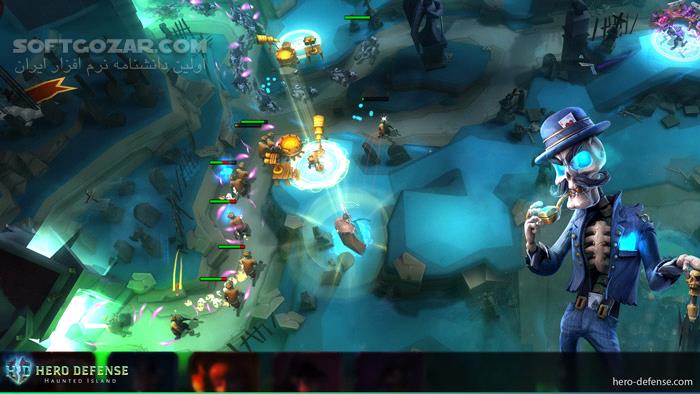 دانلود Hero Defense - Haunted Island - دانلود بازی دفاع قهرمان جزیره خالی از سکنه - سافت گذر