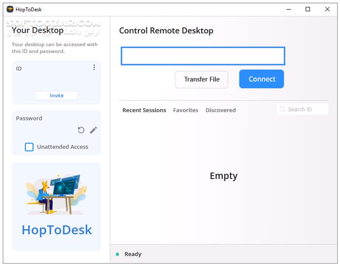 دانلود HopToDesk 1.44.2 - دانلود کنترل دسکتاپ از راه دور - سافت گذر