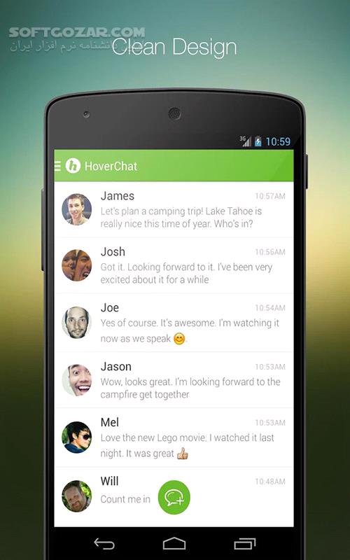 HoverChat 2 2 3 for Android 2 2 تصاویر نرم افزار  - سافت گذر