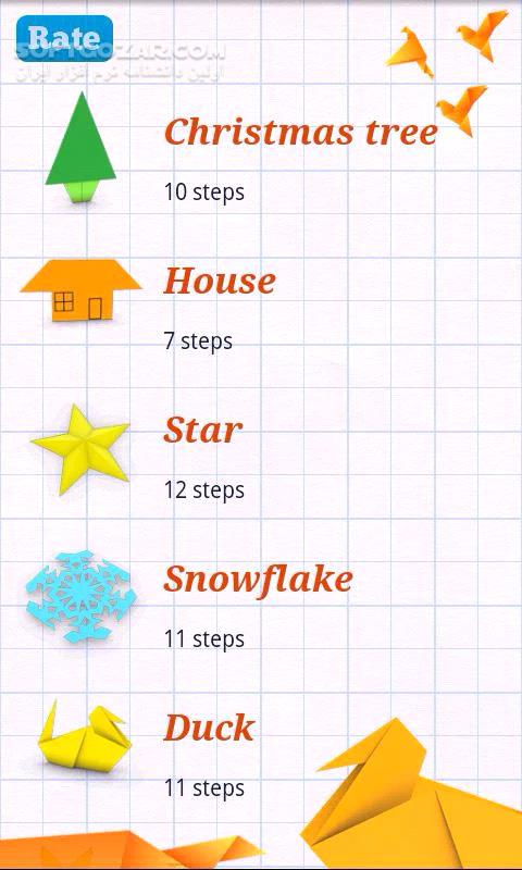 دانلود How to Make Origami 1.0.46 for Android +3.0 - دانلود آموزش ساخت اریگامی برای اندروید - سافت گذر