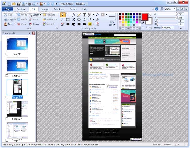 دانلود HyperSnap 9.5.3 - دانلود هایپر اسنپ عکس گرفتن از صفحه نمایش - سافت گذر