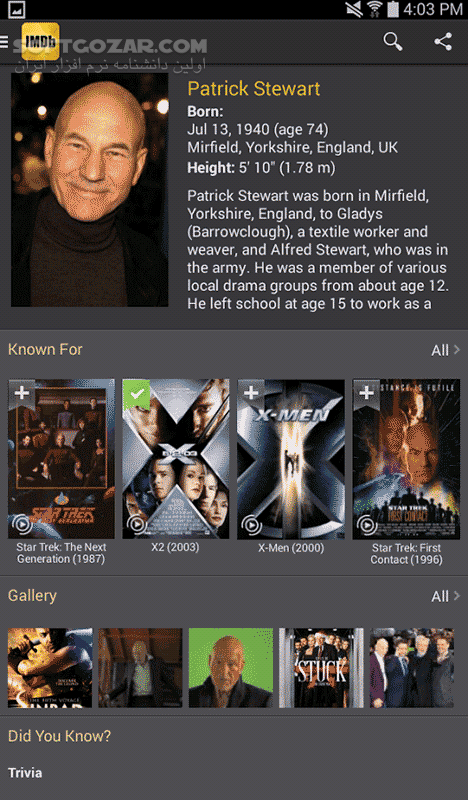 دانلود IMDb Movies & TV 9.1.5.109150400 for Android +9.0 - دانلود برنامه رسمی اطلاعات فیلم برای اندروید - سافت گذر