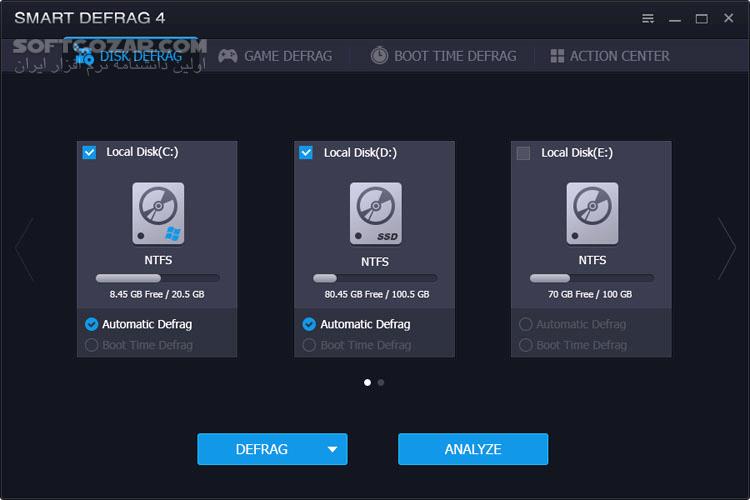 دانلود IObit Smart Defrag Pro 10.3.0.435 - دانلود دیفرگ هارد دیسک - سافت گذر