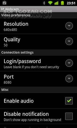 دانلود IP Webcam Pro 1.14.37.759 for Android +2.3 - دانلود دوربین مدار بسته با گوشی موبایل برای اندروید - سافت گذر