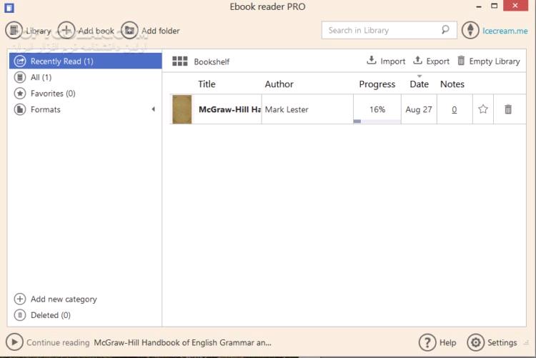 دانلود Icecream Ebook Reader Pro 6.51 + Portable - دانلود مدیریت و مطالعه کتاب های الکترونیکی - سافت گذر