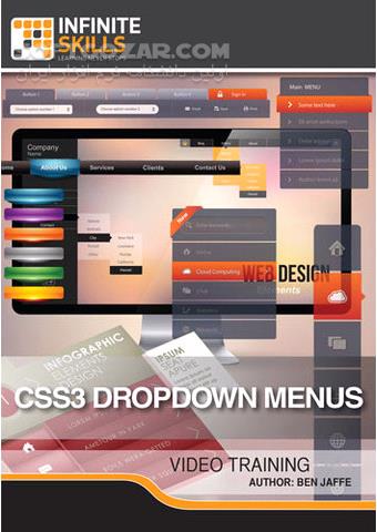 InfiniteSkills CSS3 Dropdown Menus Training Video تصاویر نرم افزار  - سافت گذر