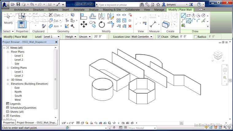 دانلود InfiniteSkills - Learning Autodesk Revit Architecture 2015 Training Video - دانلود فیلم آموزش اُتودِسک رِویـت آرشیتکتور 2015 - سافت گذر