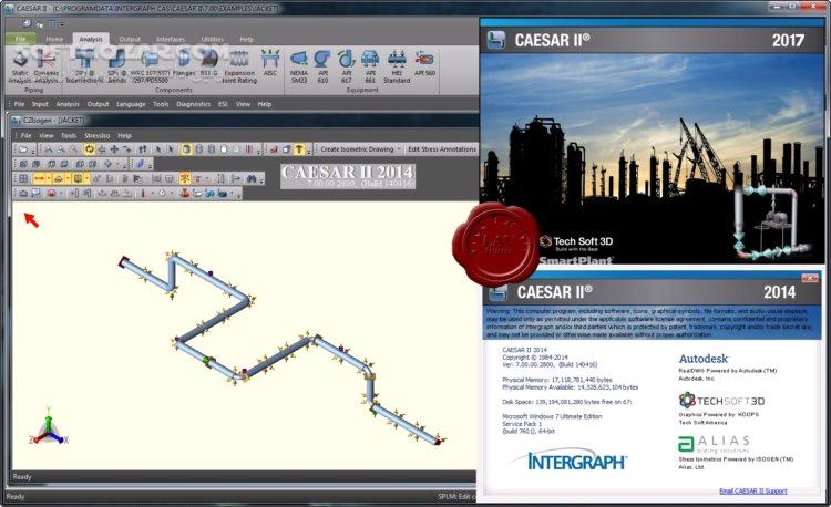 دانلود Hexagon PPM CAESAR II 2019 11.00.00.4800 / 2018 v10.00.00.7700 / 2017 v9.00.00 - دانلود تجزیه و تحلیل سیستم لوله کشی - سافت گذر