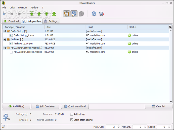دانلود JDownloader 2.0.1 Revision 48254 - دانلود نرم افزار مدیریت دانلود - سافت گذر