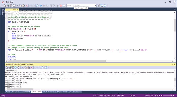 دانلود JP Software CMDebug 33.00.9 - دانلود اشکال‌زدایی اسکریپت‌های دسته‌ای - سافت گذر