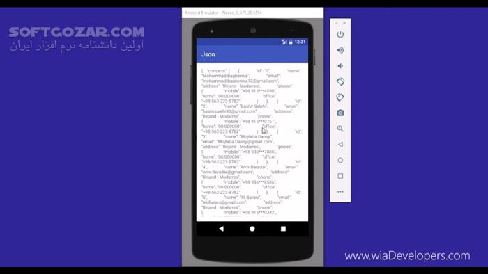 دانلود دورهٔ ویدئویی «آموزش کار با استاندارد قوی و سریع JSON در اندروید استودیو» به زبان فارسی - دانلود آموزش JSON در اندروید - سافت گذر