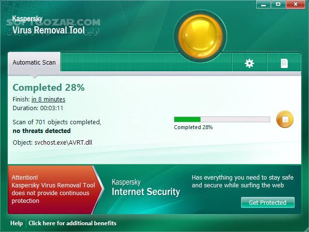 دانلود Kaspersky Virus Removal Tool 20.0.12.0 Update 2025.04.20 - دانلود حذف بدافزار کسپرسکی ویروس ریموول - سافت گذر