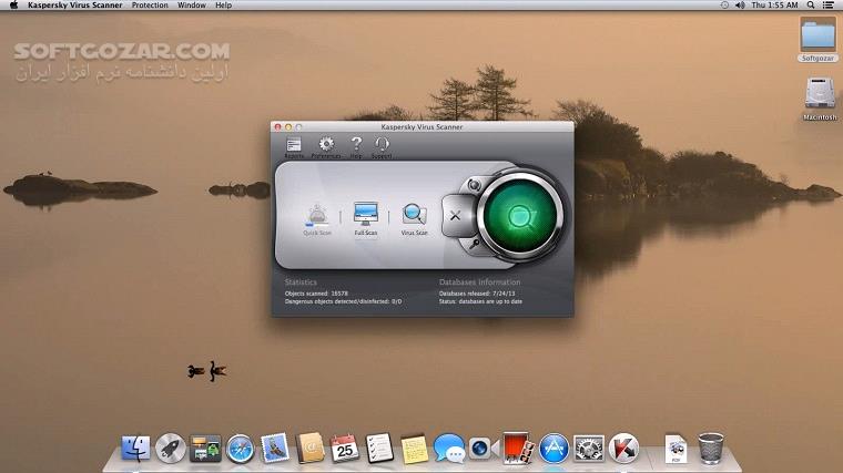 دانلود Kaspersky Virus Scanner 8.1.5 Mac OS X - دانلود یکی از بهترین ضد ویروس های سیستم عامل Mac OS X - سافت گذر