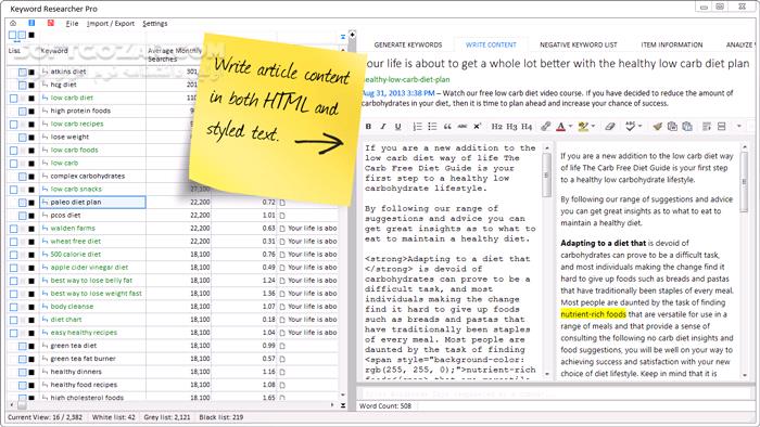 دانلود Keyword Researcher Pro 13.260 - دانلود یافتن پُرجستجوترین کلیدواژه‌ها - سافت گذر