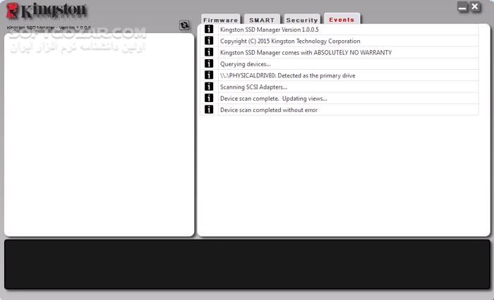 دانلود Kingston SSD Manager 1.5.3.6 - دانلود مدیریت درایوهای اس اس دی - سافت گذر