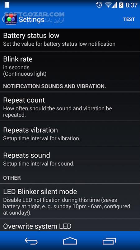 دانلود LED Blinker Notifications Pro 10.6.0 for Android +4.1 - دانلود اطلاع رسانی گوشی با چراغ برای اندروید - سافت گذر
