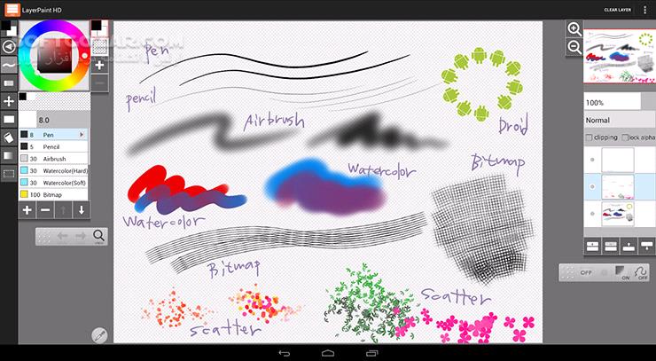 دانلود LayerPaint HD 1.11.7 for Android +4.1 - دانلود طراحی تصاویر با لایه بندی برای اندروید - سافت گذر