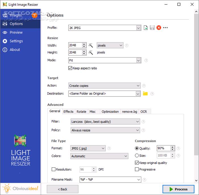 دانلود Light Image Resizer 7.2.0.82 + Portable - دانلود تغییر اندازه عکس - سافت گذر