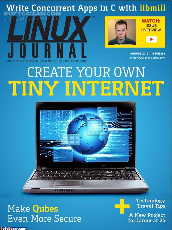 Linux Journal October 2015 September 2016 تصاویر نرم افزار  - سافت گذر