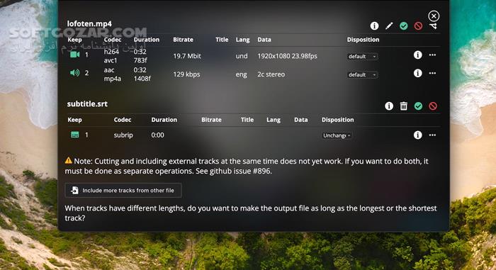 دانلود LosslessCut 3.65.0 (x64) - دانلود برش فیلم - سافت گذر