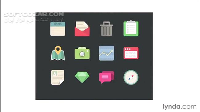 دانلود Lynda - Creating Icons with Illustrator - دانلود فیلم آموزش طراحی و ساخت آیکُن با نرم‌افزار ادوبی ایلوستریتور - سافت گذر