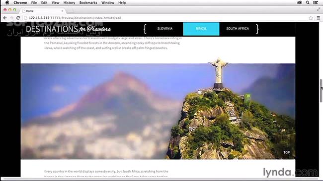 دانلود Lynda - Creating a One-Page Scrollable Website with Muse - دانلود فیلم آموزش ایجاد وب‌سایت تک‌صفحه‌ی اسکرول‌دار با نرم‌افزار ادوبی موس - سافت گذر
