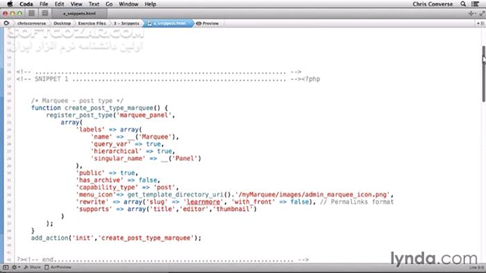 دانلود Lynda - Creating a Marquee in WordPress with jQuery - دانلود فیلم آموزش ایجاد مارکی در وردپرس با جی‌کوئری - سافت گذر
