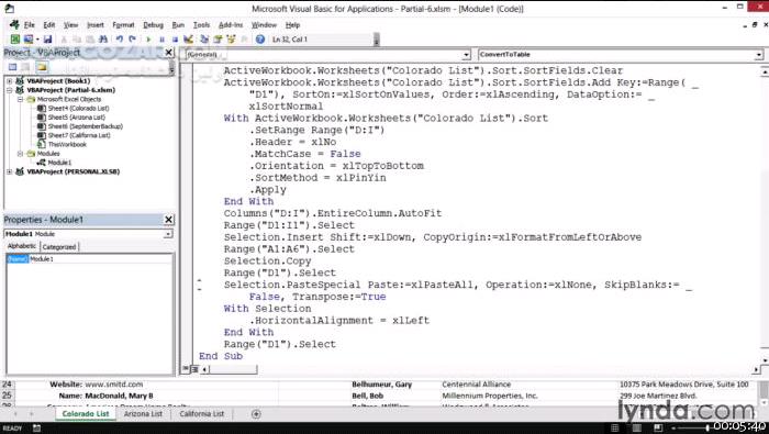 دانلود Lynda - Excel 2013 Macros in Depth - دانلود فیلم آموزش کار با ماکروها در نرم‌افزار اکسل 2013 - سافت گذر