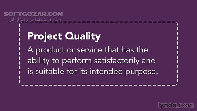 دانلود Lynda - Managing Project Quality - دانلود فیلم آموزش مدیریت کیفیت پروژه - سافت گذر