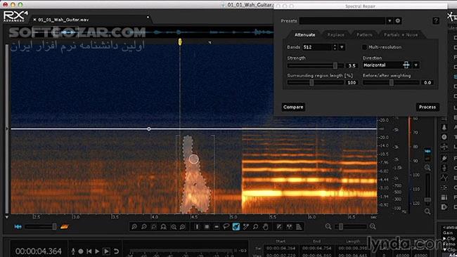 دانلود Lynda - iZotope RX 4 First Look - دانلود فیلم آموزش آشنایی با ایزوتوپ آر-ایکس 4 – نرم‌افزار اصلاح و بهبود موزیک و صوت - سافت گذر