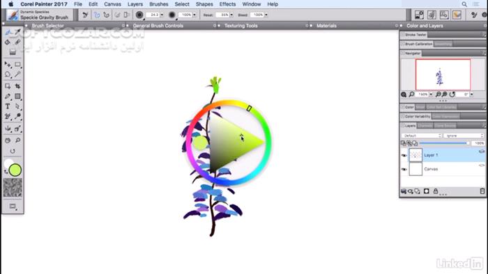 Lynda Corel Painter 2017 Essential Training تصاویر نرم افزار  - سافت گذر