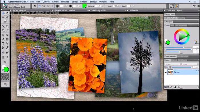 Lynda Corel Painter 2017 Essential Training تصاویر نرم افزار  - سافت گذر