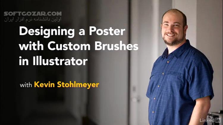 Lynda Designing a Poster with Custom Brushes in Illustrator تصاویر نرم افزار  - سافت گذر