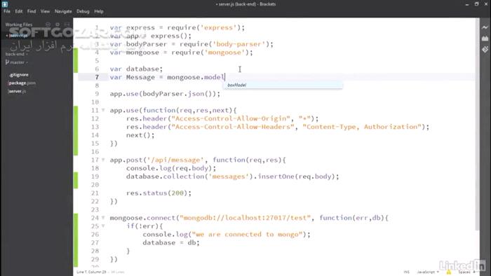 دانلود Lynda - MEAN Stack and MongoDB Development Techniques - دانلود فیلم آموزش تکنیک‌های برنامه‌نویسی MEAN Stack و مونگو دیبی - سافت گذر