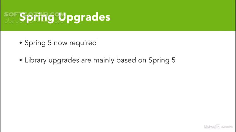 دانلود Lynda - Spring 5.0 and Spring Boot 2.0 New Features - دانلود آموزش اسپرینگ 5 و اسپرینگ بوت 2 - سافت گذر