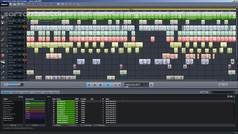 دانلود MAGIX Music Maker 2015 Premium 21.0.1.30 / 2017 Premium 24.1.5.119 + Live 2017 + 2016 Live ISO 22.0.1.51 - دانلود آهنگ ساز حرفه ای مجیکس موزیک میکر - سافت گذر
