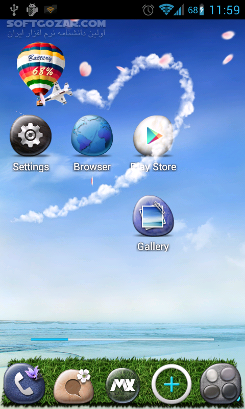 دانلود MXHome Launcher 3.1.8 for Android +2.1 - دانلود لانچر بسیار زیبا با افکت های بسیار برای اندروید - سافت گذر