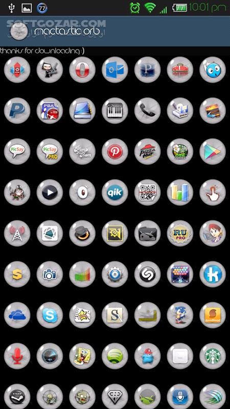 دانلود Mactastic Orb 2.3 for Android +2.2 - دانلود چند صد آیکون با کیفیت 142*142 برای اندروید - سافت گذر