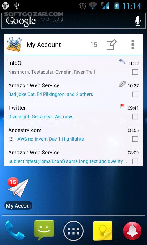 دانلود MailDroid Pro 4.92 for Android +3.0 - دانلود مدیریت ایمیل برای اندروید - سافت گذر