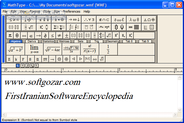دانلود MathType 7.8.0 / macOS - دانلود بهترین نرم افزار برای تایپ علائم ریاضی - سافت گذر