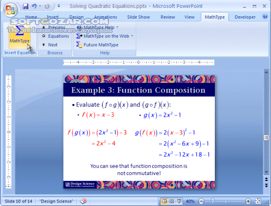 دانلود MathType 7.8.0 / macOS - دانلود بهترین نرم افزار برای تایپ علائم ریاضی - سافت گذر