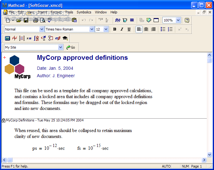 دانلود PTC Mathcad Prime 7.0.0.0 / 6.0.0.0 / 4.0 M010 - دانلود محاسبات ریاضی مهندسی پی تی سی - سافت گذر