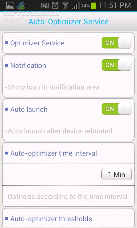 دانلود Memory Optimizer Pro 1.2.5 for Android +2.2 - دانلود بهینه سازی مموری برای اندروید - سافت گذر