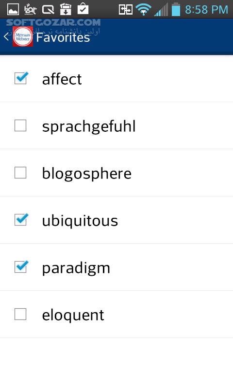 دانلود Merriam Webster Premium 5.3.1 for Android +4.0 - دانلود دیکشنری قدیمی و معروف Merriam Webster برای اندروید - سافت گذر