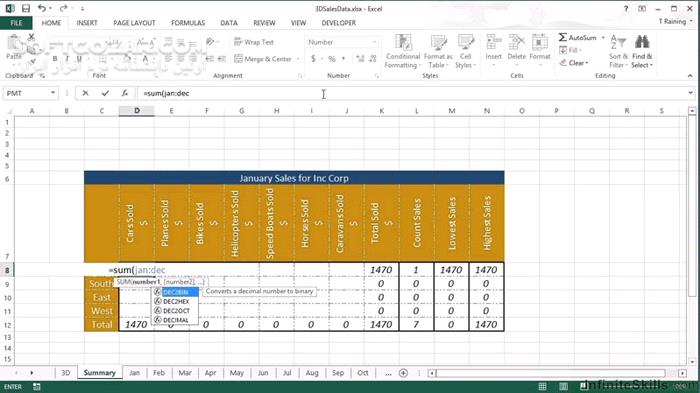 InfiniteSkills Microsoft Excel Advanced Formulas And Functions Training Video تصاویر نرم افزار  - سافت گذر