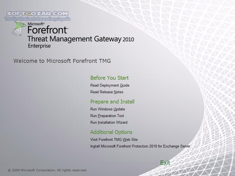 دانلود Microsoft Forefront Threat Management Gateway 2010 Enterprise x64 + SP1 - دانلود نسخه جدید نرم افزار ISA Server جهت مدیریت و کنترل شبکه - سافت گذر