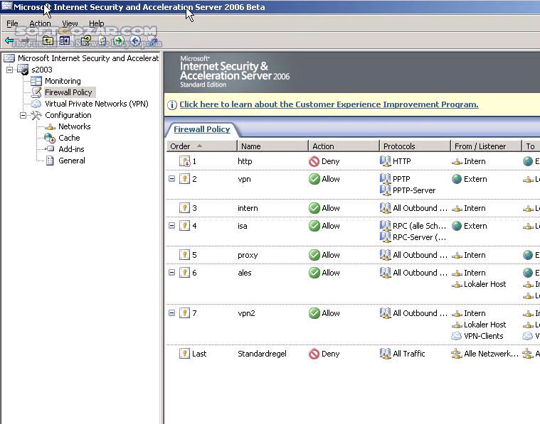 Microsoft ISA Server 2006 Enterprise Standard Edition SP1 تصاویر نرم افزار  - سافت گذر
